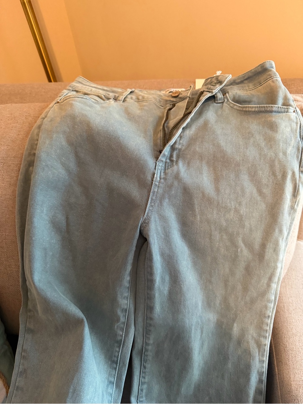 Zenana Outfitters Light Blue High-Rise Straight Jeans